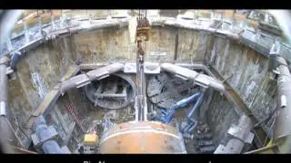 TBM Retrieval Shaft Time-Lapse