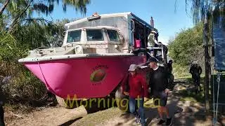 Our excursion from the town of 1770, on the ex army pink LARC, tour to Bustard Head lighthouse.