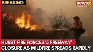 Hurst Fire Forces '5-Freeway' Closure as Wildfire Spreads Rapidly | Catch all the details on NewsX