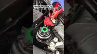 BMW 5 series e60, how to jump start properly