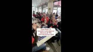 Canadians React To Canada's 2-1 Loss To Morocco At The FIFA World Cup #shorts