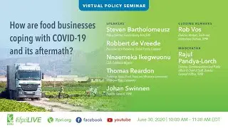 Virtual Event | How are food businesses coping with COVID-19 and its aftermath?