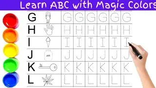 A for Apple B for Ball || ABCD ALPHABETS || 1234 | Tracing ABC @123ABCforKids