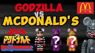 Japan Mcdonald's Bearbrick - Godzilla vs Mcdonald's