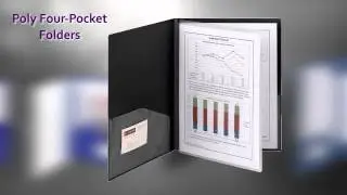 Smead Poly Four-Pocket Folder