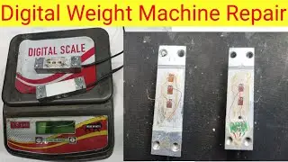 इलेक्ट्रॉनिक कांटा मशीन में New Load cell Wire Connection करना सीखे । Domestic Weight Machine Repair