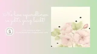 No line aquarellieren - Kartenkunst ganz leicht gemacht #schrittfürschritt #anleitung #stempeln #diy
