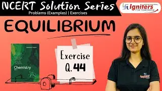 Exercise Question 44- Equilibrium | Class 11| NCERT Solution Series I CHEMISTRY
