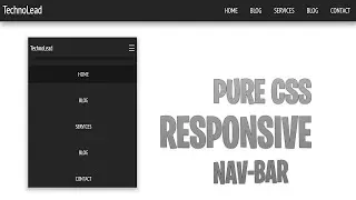 Easy Responsive Navigation Bar using HTML and CSS || How to make responsive nav-bar.