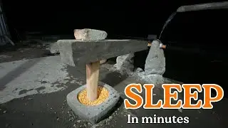 Relaxing Village ASMR • Water Powered Corn Grinder