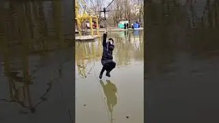 Wet boots and into water in winter