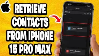 Как восстановить удаленные контакты с iPhone 15 Pro Max