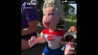 Lori Lindsey has fun with Soccer Big at UNI