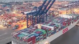 Movimentação de container em santos