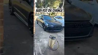 Oil change on my 2021 Audi RS7! #cars #audi #audirs7