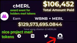 Merl holders get compensation/reward from Dev Merlinlab (merl tokens)