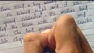 story:sharing brings happiness | with neat handwriting | English