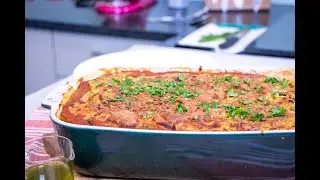 Layered Chicken, Aubergine & Spinach Bake
