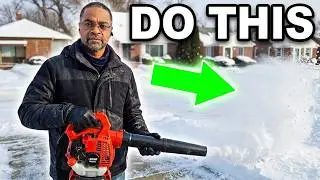 BLOW SNOW FAST WITH AN ECHO PB2520 (QUICK & EASY WINTER HACK)