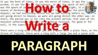 How to Write a PARAGRAPH (1 Basic Rule)