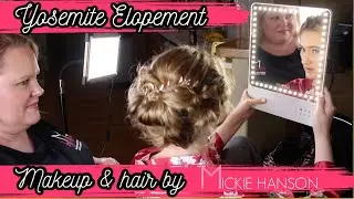 Elopement in Yosemite❤︎makeup & hair beauty services💋M by Mickie
