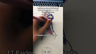 Drawing Raiden Shogun to get over the UMG Tik Tok divorce 😔✋ #genshinimpact