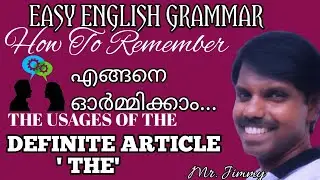 THE USAGES OF THE DEFINITE ARTICLE ' THE ' : PART - I