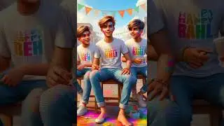 Holi Ai image create full video channel par hai #song #holi  #viral #viral #2024