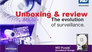 WD Purple Unboxing surveillance  hard drive HDD review