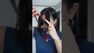 Watch me cut curtain bangs #haircutting #slidecutting #hairstyle #hairstylist #cosmetology