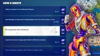 Fortnite All Week 8 Quests Challenges - Complete All Week 8 Quests in Fortnite Season 4