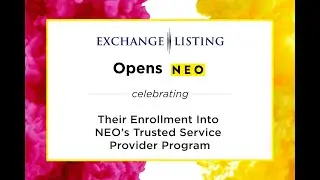 Exchange Listing LLC Joins the NEO Trusted Service Provider Program