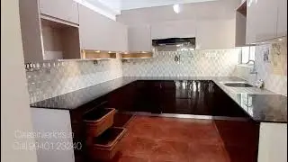 Modular Kitchen, U-Shape Kitchen, High glossy kitchen.