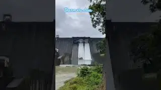 Two spillway shutters of thenmala dam were raised.. #shorts #shortsfeed #kollam #dam #thenmala #2025