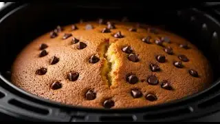 Торт с шоколадной крошкой, приготовленный во фритюрнице. Быстрый десерт на одну порцию. Этот реце...