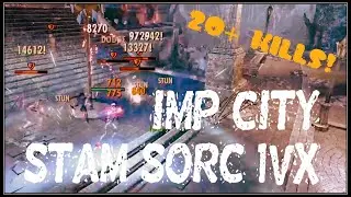 Bow / Bow Stamina Sorcerer 1vX  Gameplay Imperial City PvP | Elder Scrolls Online 20+ KILLS