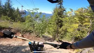 Trying out Whistlers double black diamond tech trails