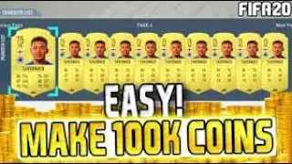 HOW TO MAKE 100K COINS INSTANTLY ON FIFA 20! EASIEST WAY TO MAKE COINS ON FUT! 1K-1MILLION ON FIFA!