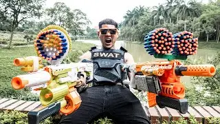Nerf Guns War : The Police TTnerf Guns Patrol Duty Fight Boss Black Criminal Dangerous Group