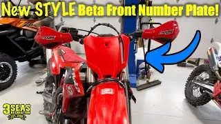 Совершенно новый передний номерной знак Beta 2024 года! (стиль RX Motocross)
