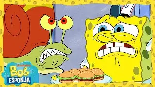 &iexcl;El Crust&aacute;ceo Cascarudo admite mascotas! | Bob Esponja en Espa&ntilde;ol