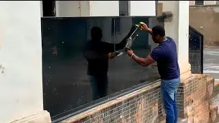 Price Of Glass Doors, Staircase Glass Rails, Entrance Frameless Glass Rails In Benin City Nigeria.