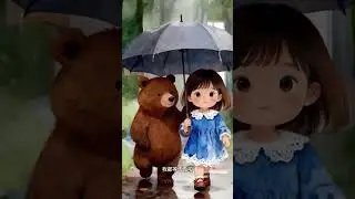 睡前故事 | 女孩与棕熊的友谊｜温柔睡前故事 #儿童动画片 #动画推荐