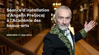 Séance d'installation d'Angelin Preljocaj à l'Académie des beaux-arts