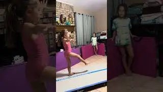 Twin vs Twin Gymnastics Challenge! 🤸&zwj;♀️💖 Mini Tumbling Competition #twinlife2018 #gymnast 