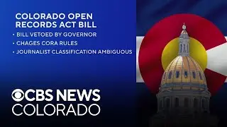 Colorado legislature will not vote to overturn governor's veto of an open records bill