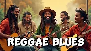 1 Hour of Roots Reggae Blues Fusion 🌺🎶 Deep Dub Bass & Emotional Guitar Riffs 💛💚❤
