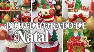 OS MAIS LINDOS BOLOS DE NATAL.  BOLO NATALINO DECORADO.#natal #christmas #bolo #like