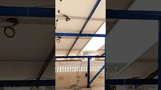8 panel structure #music #song #1kwsolar #solarconverter #longisolar #solarpowersystem