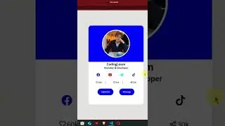 🎯 How to Make a Responsive Profile Card Using HTML & CSS | Beginner Web Project 2025 #html #css